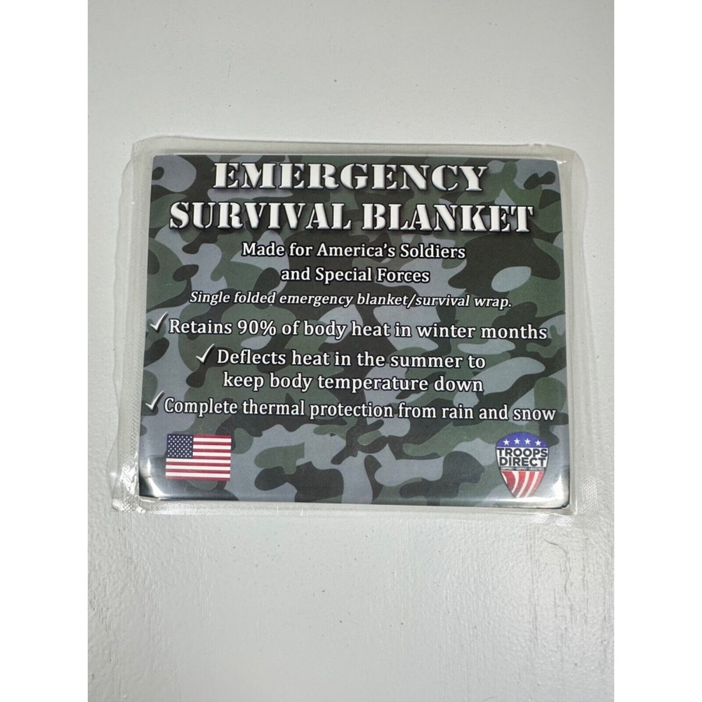 Troops Direct US Military Emergency Survival Blanket NIP Soldiers Special Forces